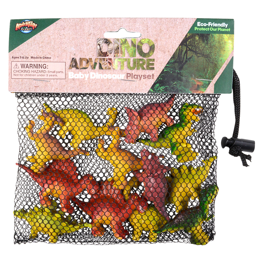 Baby Dinosaur Play Set (12 Pc Bag)