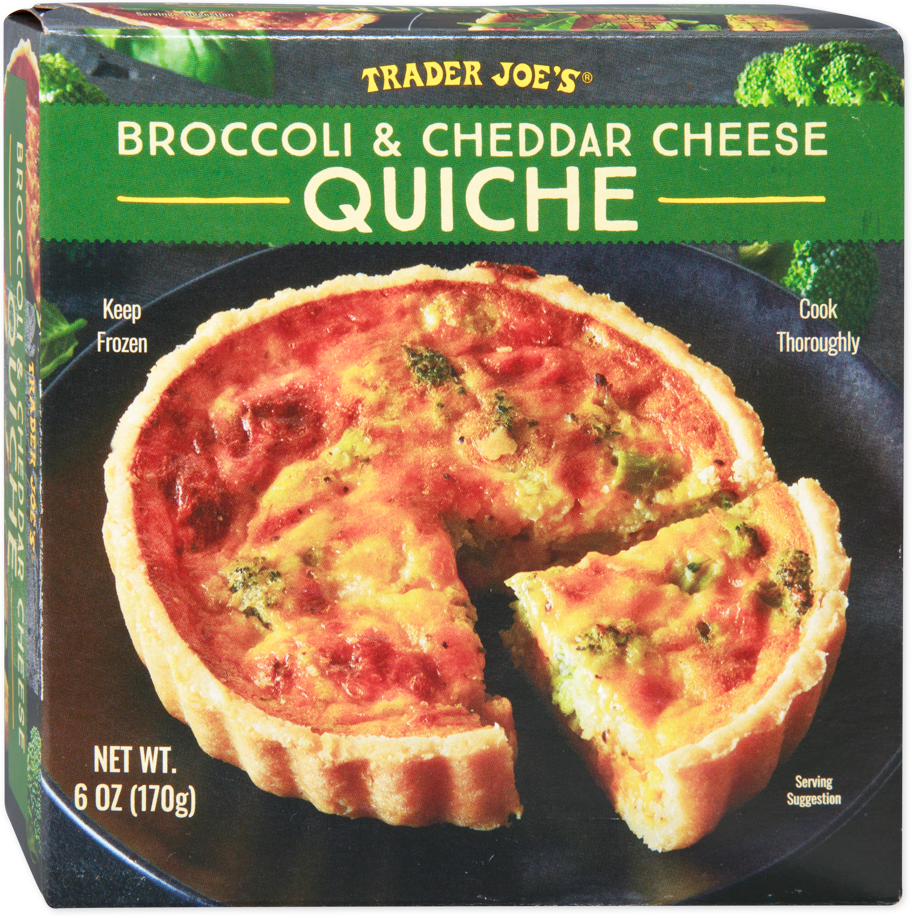 Broccoli & Cheddar Cheese Quiche Frozen Savory Breakfast Pie 6 Oz
