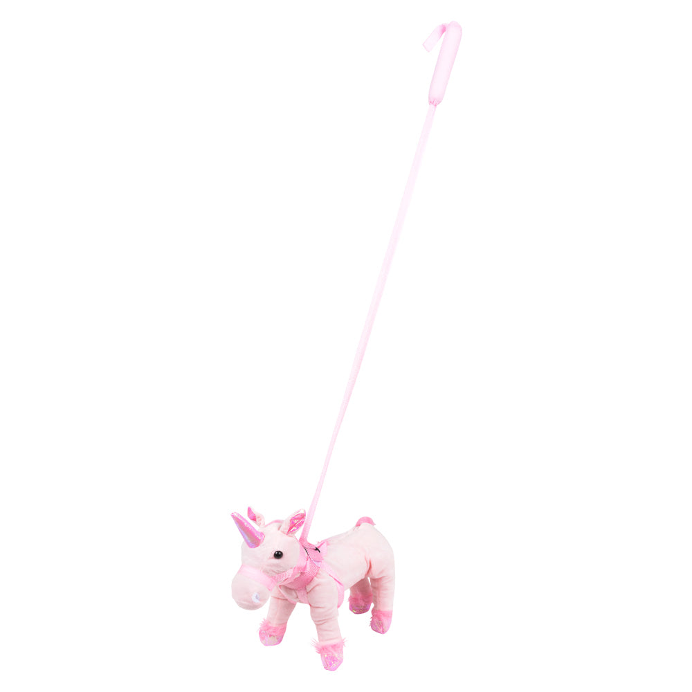 Plush Unicorn with 35" Leash (1 DZ)