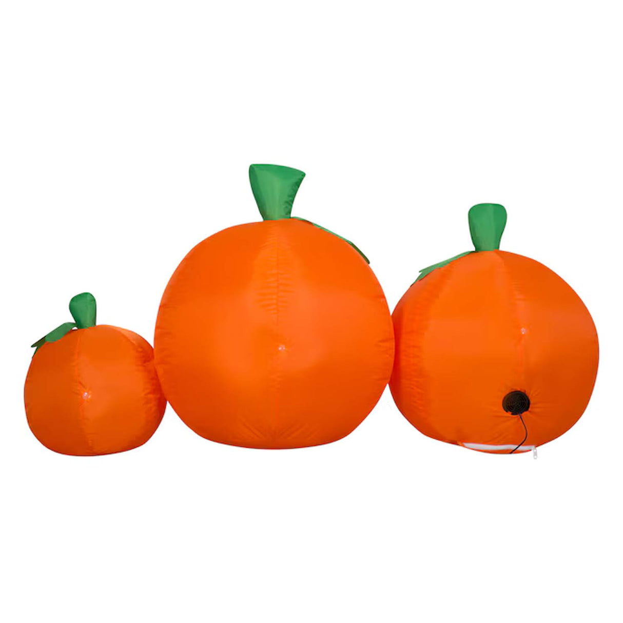 2.26ft Gemmy Lighted Jack-o-Lantern Inflatable Pumpkin Trio Halloween Decoration