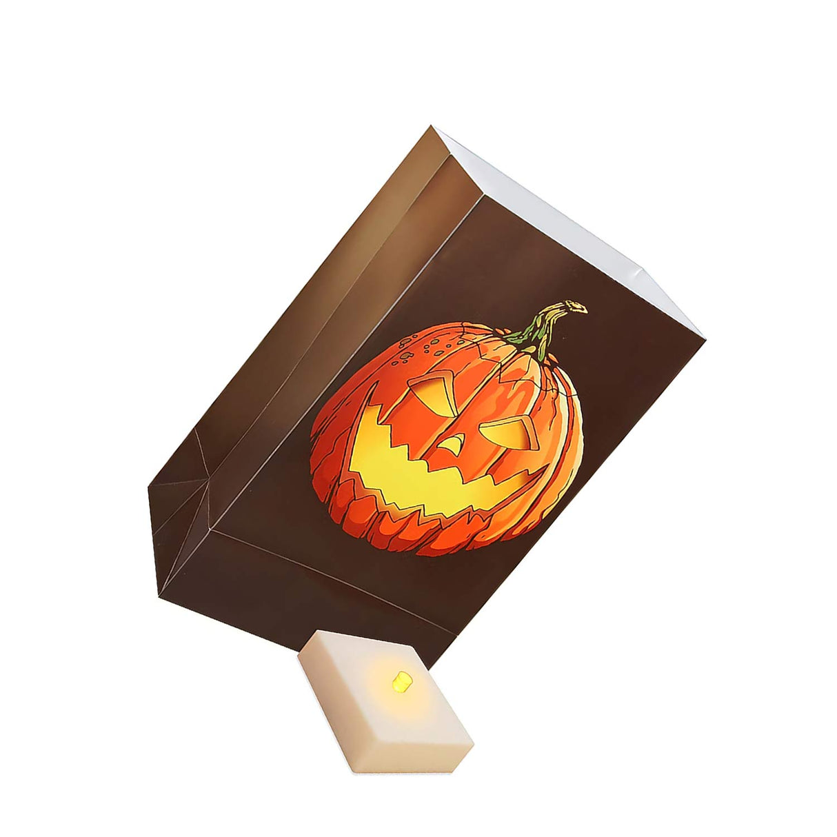 Lumabase 0.83ft Lighted Jack-o-Lantern Luminaria 6 Pack