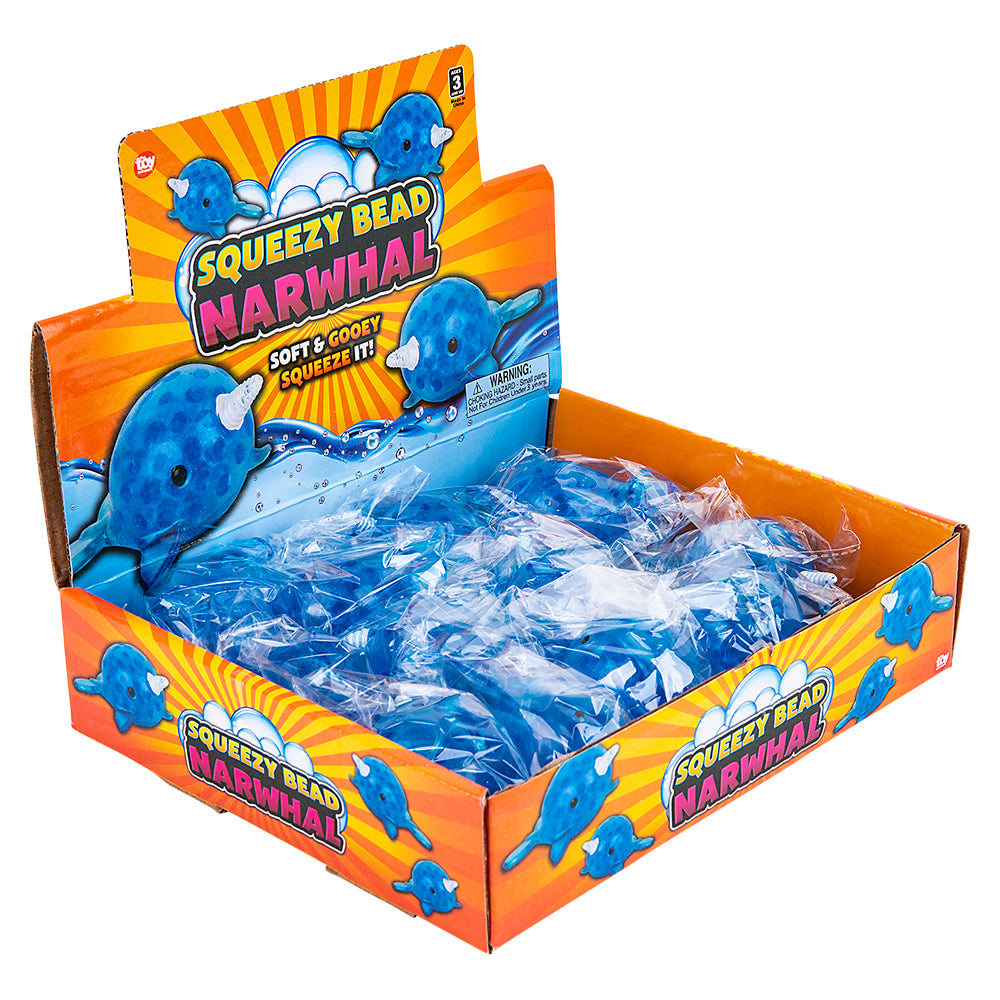 Squeezy Bead Narwhal (12 PC Display)