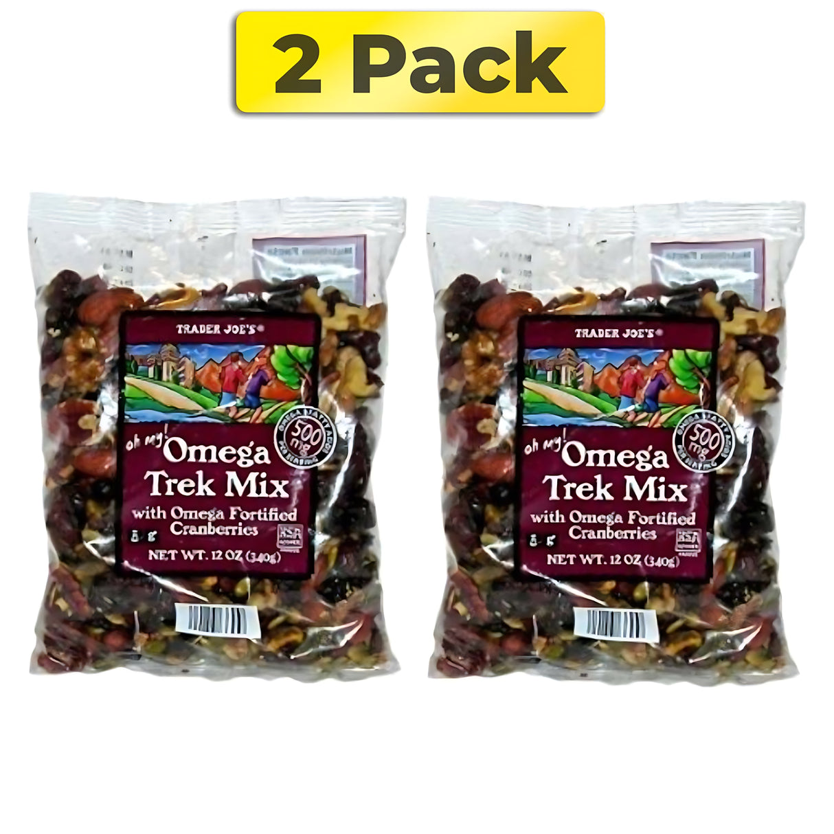 Trader Joe's Omega Trek Mix 2 - (12 oz) bags