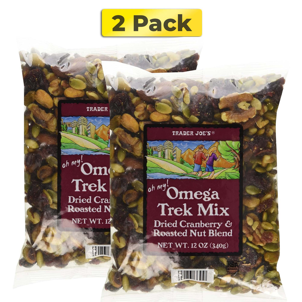 Omega Trek Mix with Fortified Cranberries (12 oz)
