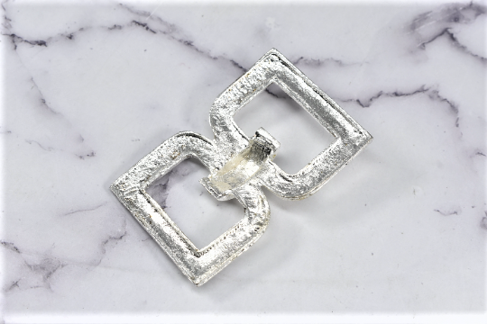 Rhinestone Connector Silver Accent