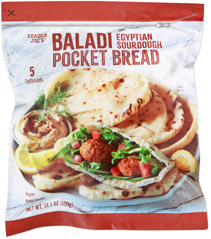 Baladi Egyptian Sourdough Pocket Bread Frozen Flatbread 14.1 Oz