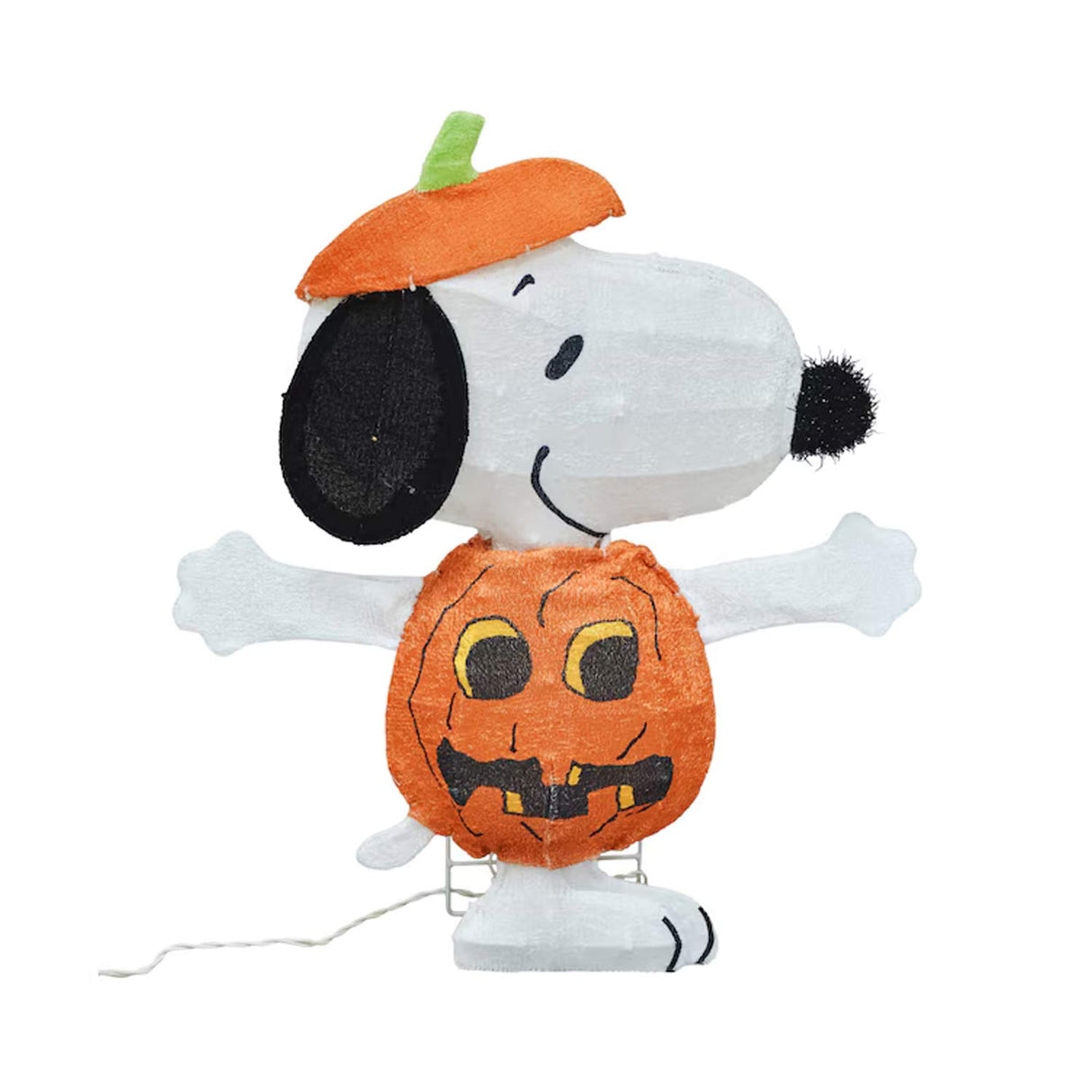 Product Works 1.97ft Snoopy Jack-o-Lantern Yard Stake Lighted Halloween Decoration