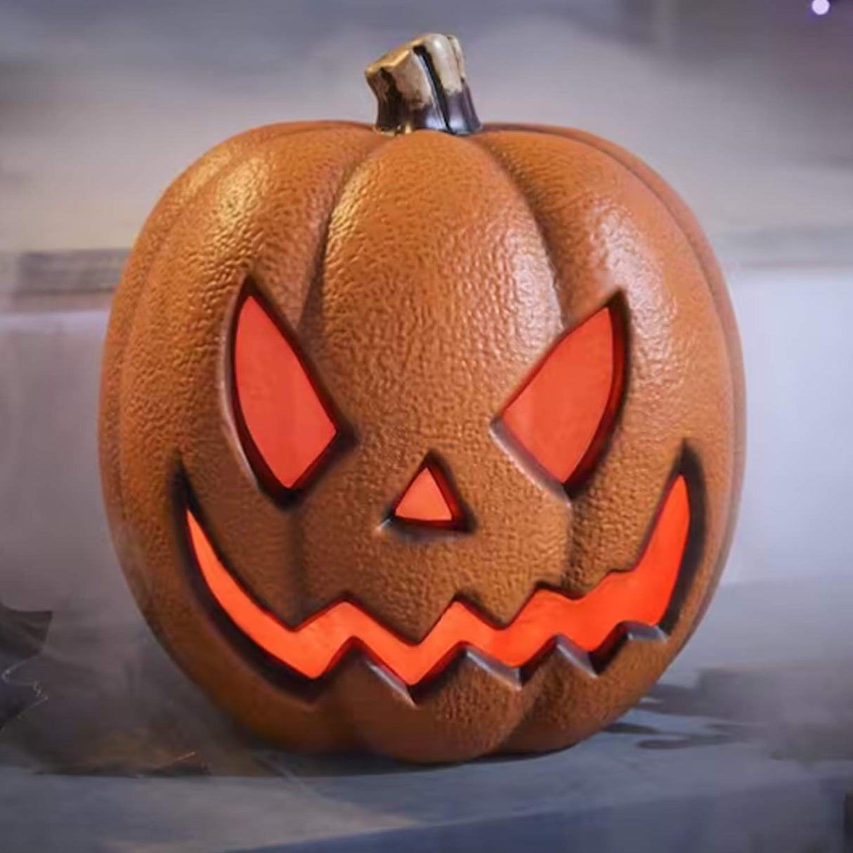 10 in Halloween Classics Plug-in LED Spooky Jack-O-Lantern The Home Accents Holiday