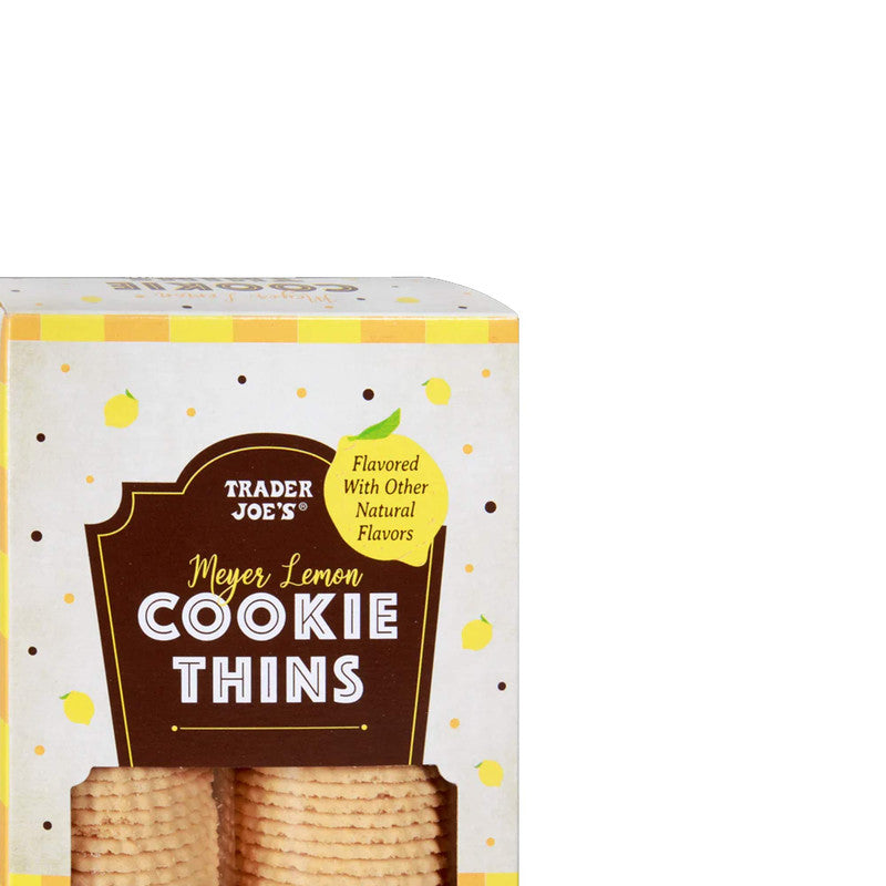 Meyer Lemon Cookie Thins 9 oz Crisp & Citrusy