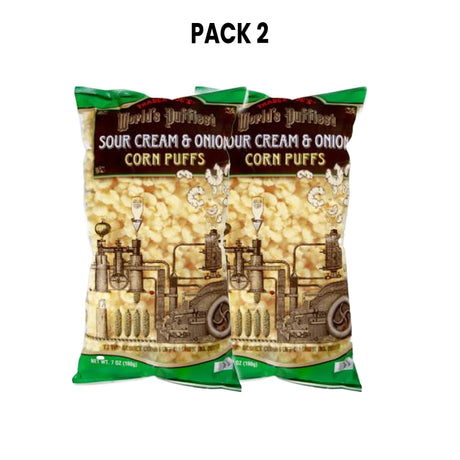 World's Puffiest Sour Cream & Onion Corn Puffs 5 oz