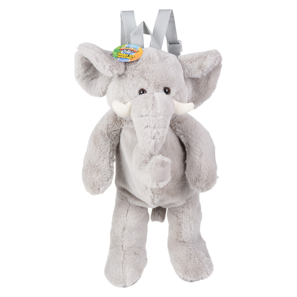 Plush Elephant Backpack 20"