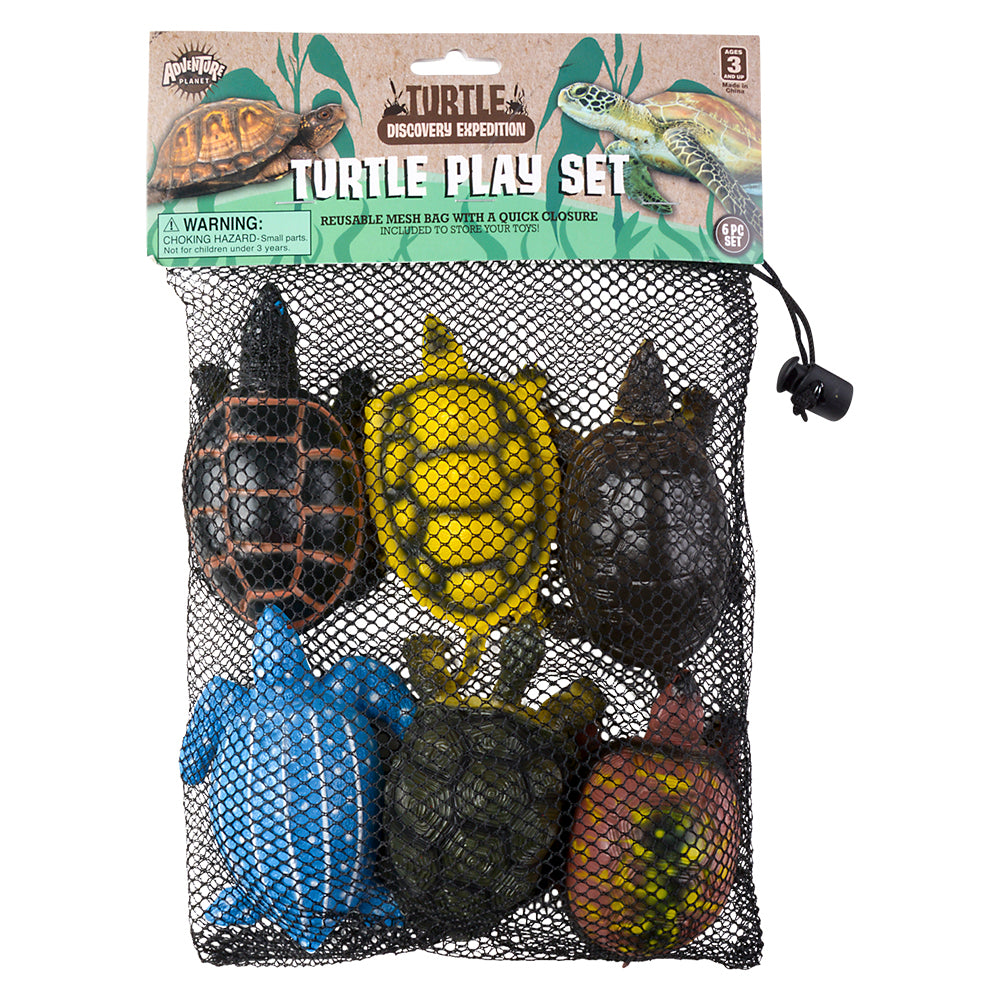 Mesh Turtle Bag 6-Piece Set (Ages 3+)