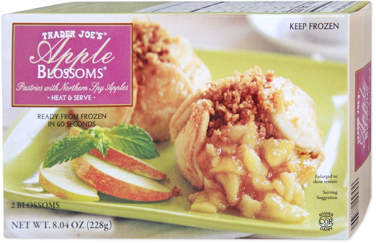 Apple Blossoms Cinnamon Crumble Filled Pastry Dessert 8.04 Oz
