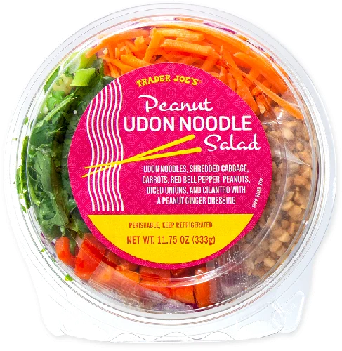 Peanut Udon Noodle Salad – Ginger Dressing & Crunchy Veggies