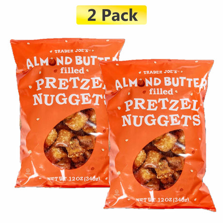 Trader Joe's Almond Butter Filled Pretzel Nuggets 12 Oz