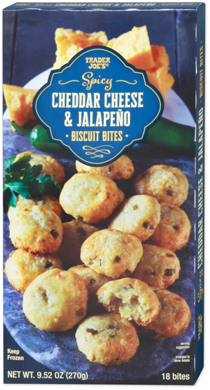 Spicy Cheddar Jalapeno Biscuit Bites Savory Cheese Snack 9.52 Oz