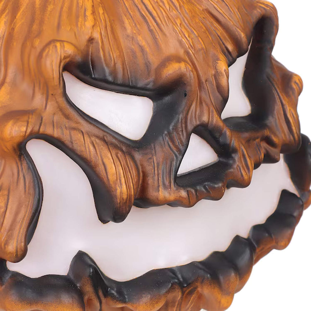 10 Inches Glowing Scary Face Jack-o-Lantern Halloween Decor with Light