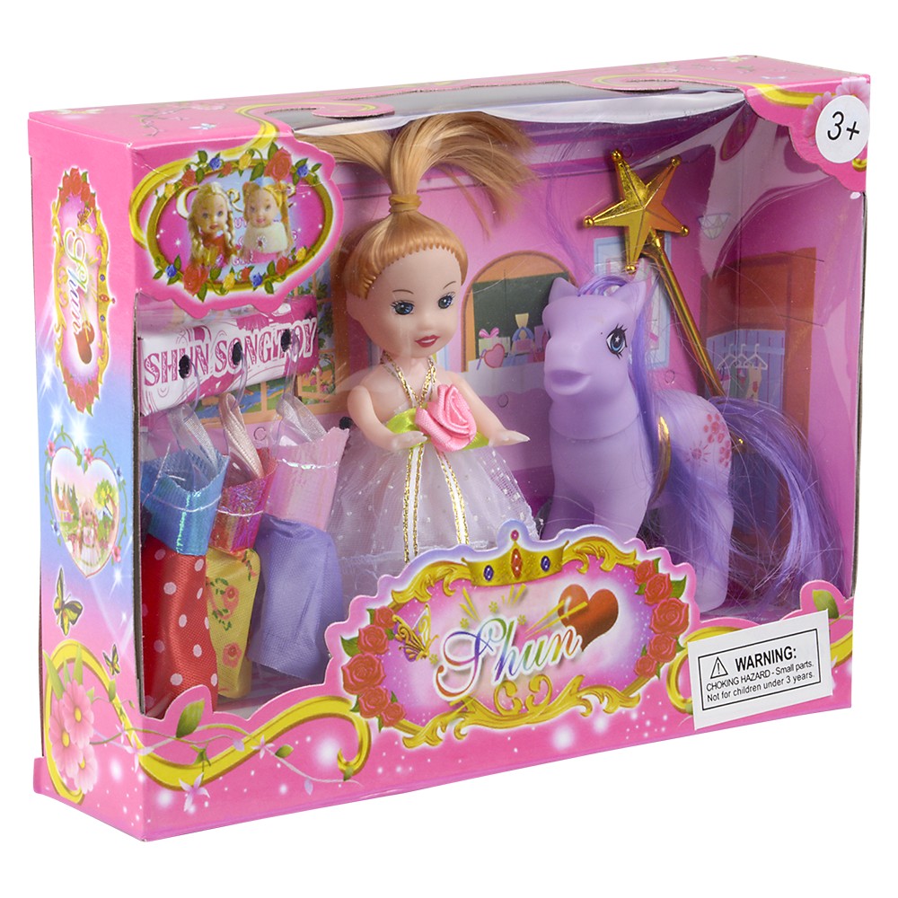 Princess Pony Doll Set (6 Pc)