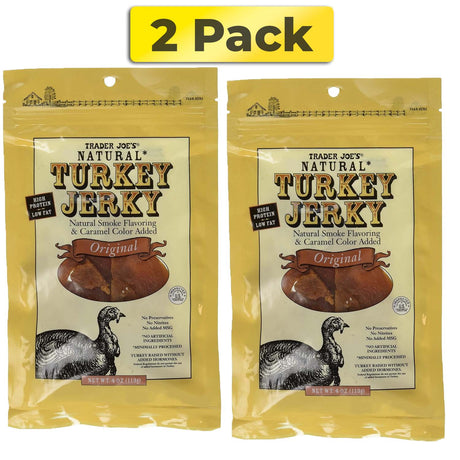 Trader Joe's Natural Turkey Jerky - Original 4 Ounce