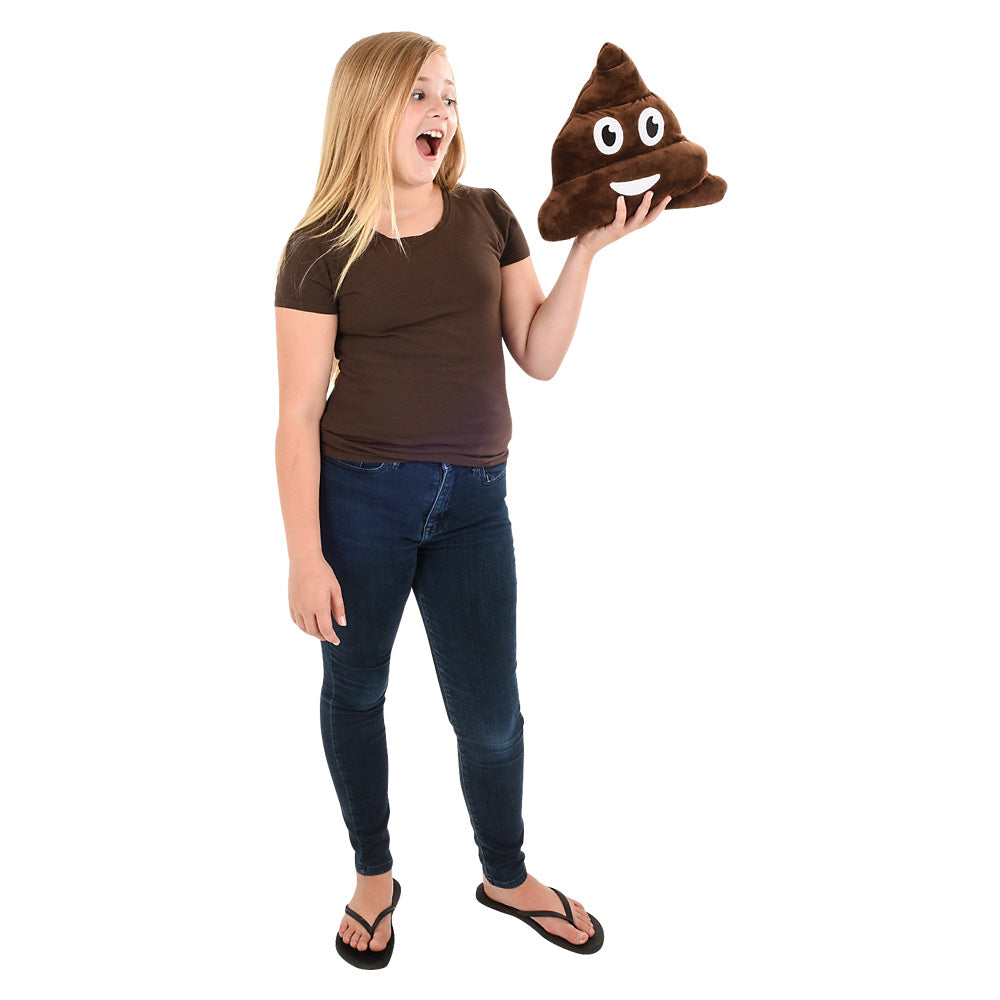 Poop Emoticon Pillow (1 PC)