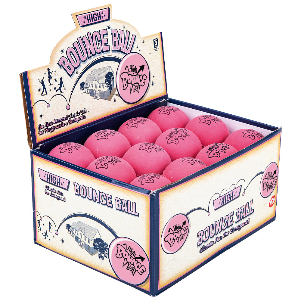 Pink High Bounce Ball (24 Pc Display)