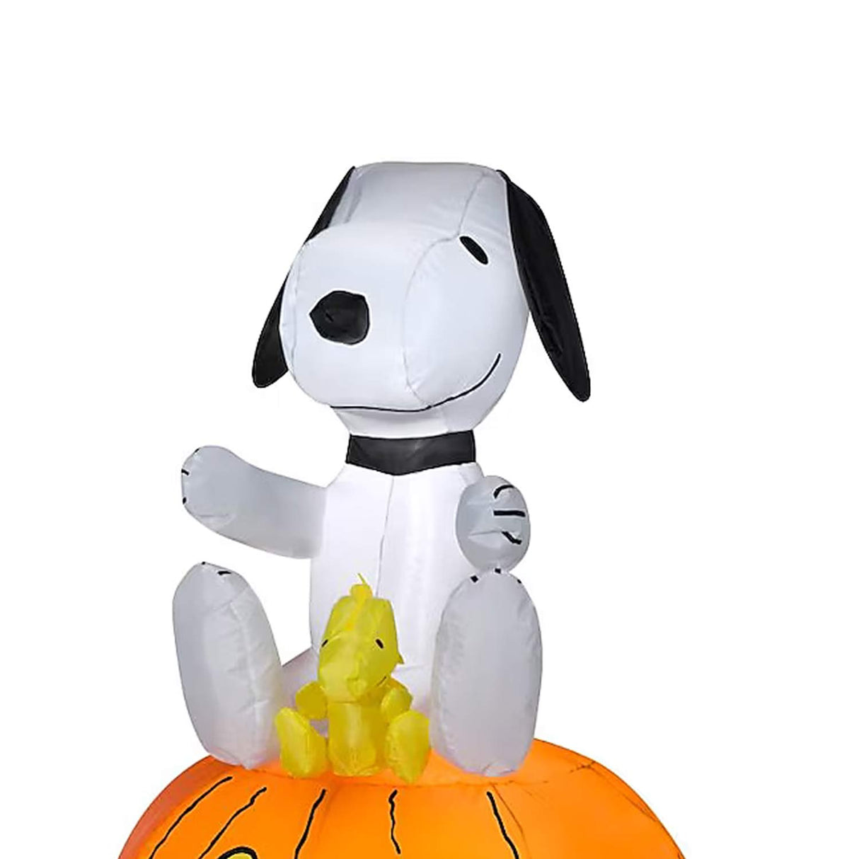 3.51 Feets Gemmy Snoopy and Woodstock Jack-o-Lantern Inflatable Halloween Decoration
