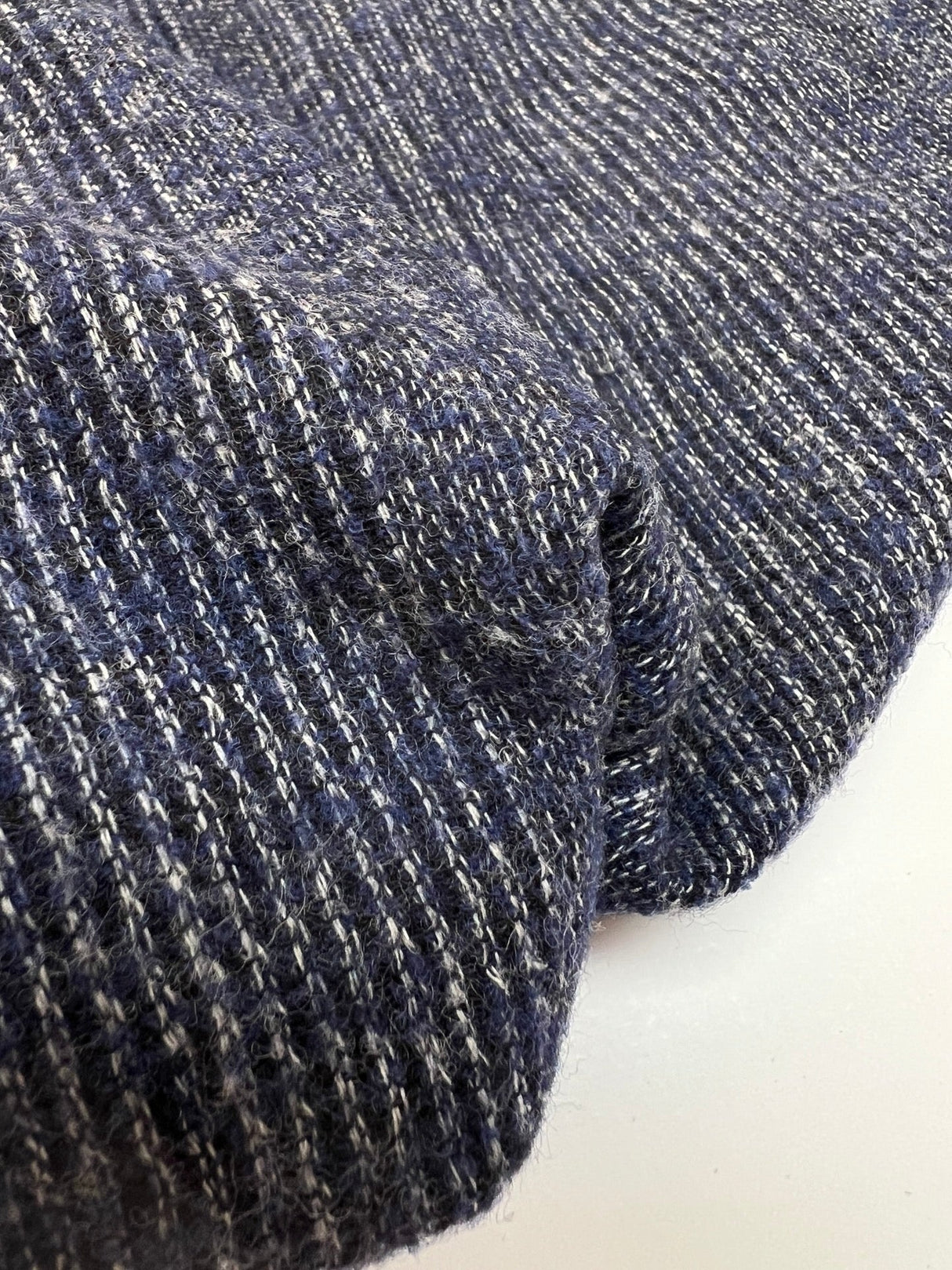 Italian Melange Striped Wool Fabric