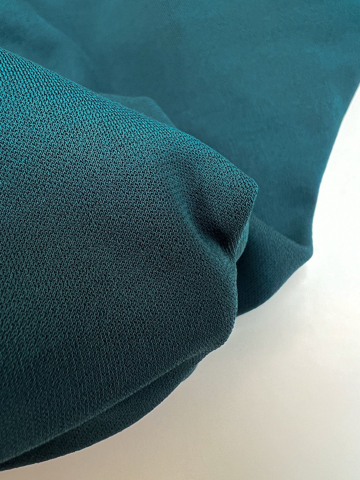 Cotton Elastane Knitted Fabric Green Blue