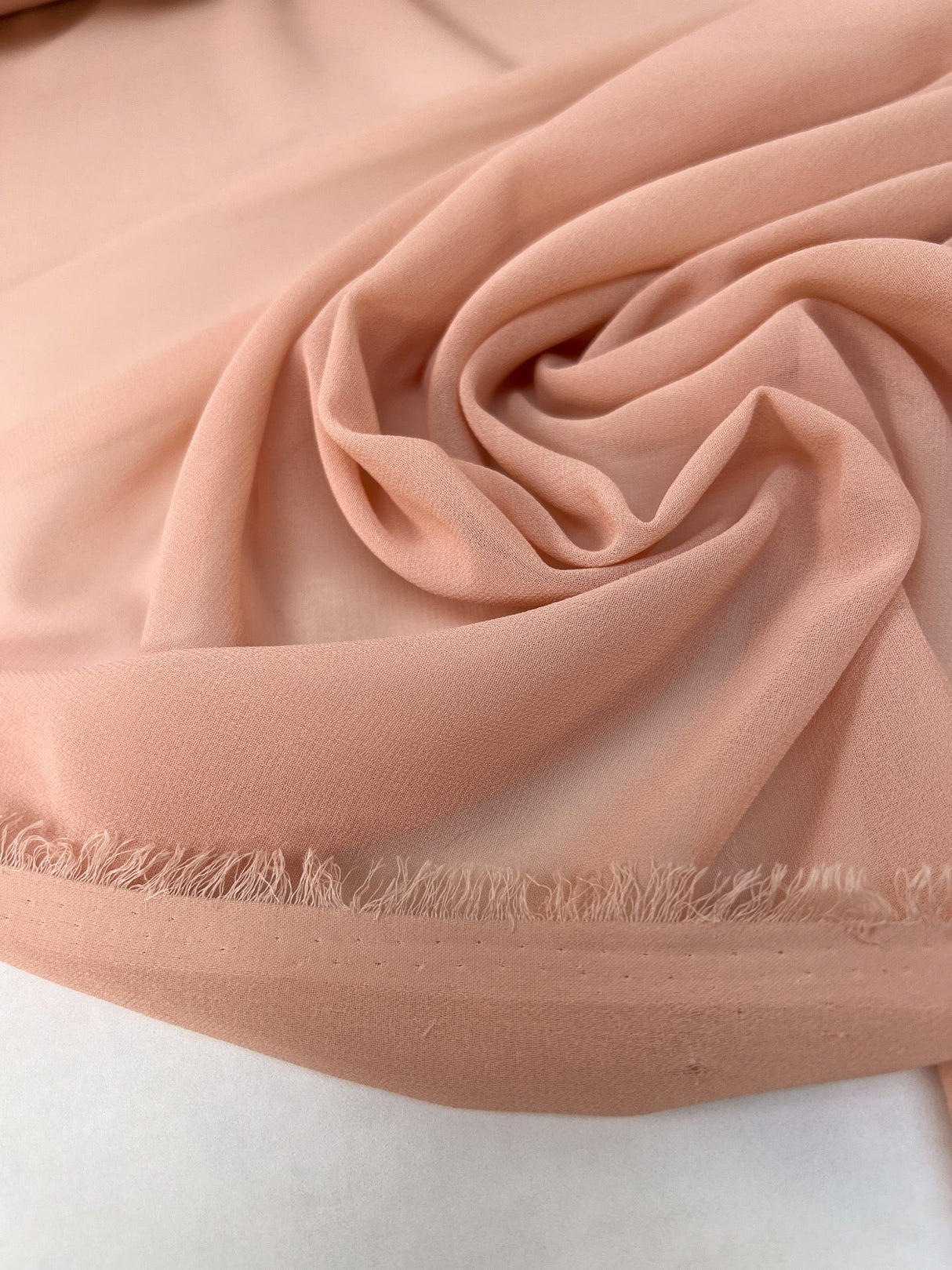 Polyester Chiffon Crepe Beige-Pink