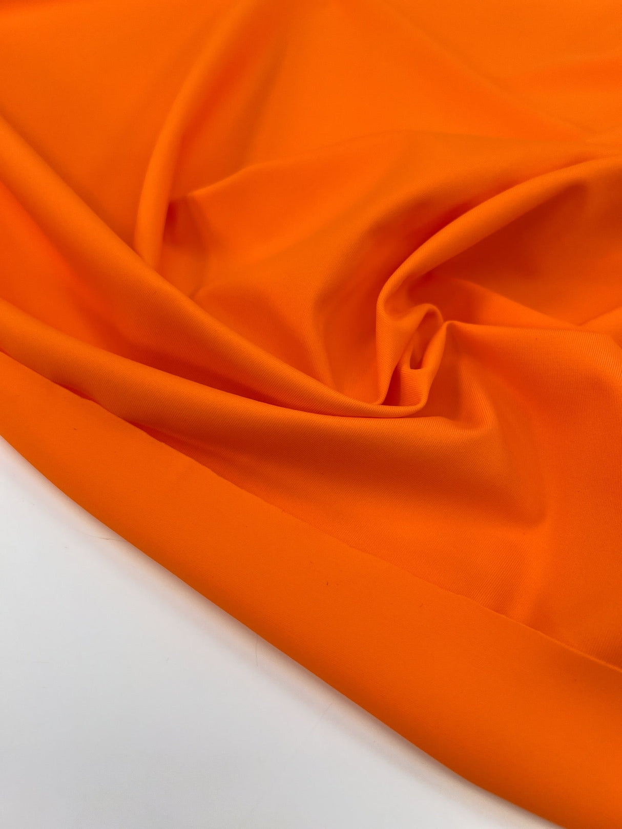 Orange Stretch Knitted Fabric