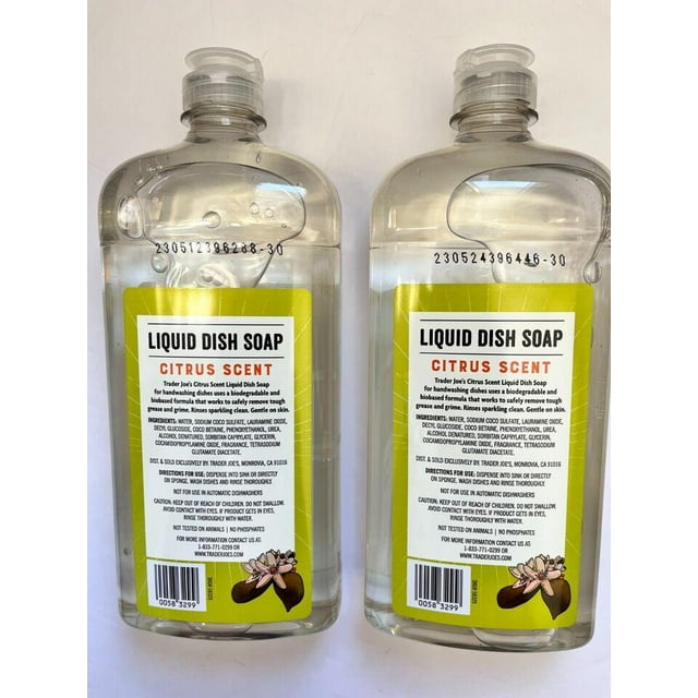 Trader Joe’s Liquid Dish Soap Citrus Scent phosphate-free and hypoallergenic | 12.5 Lb