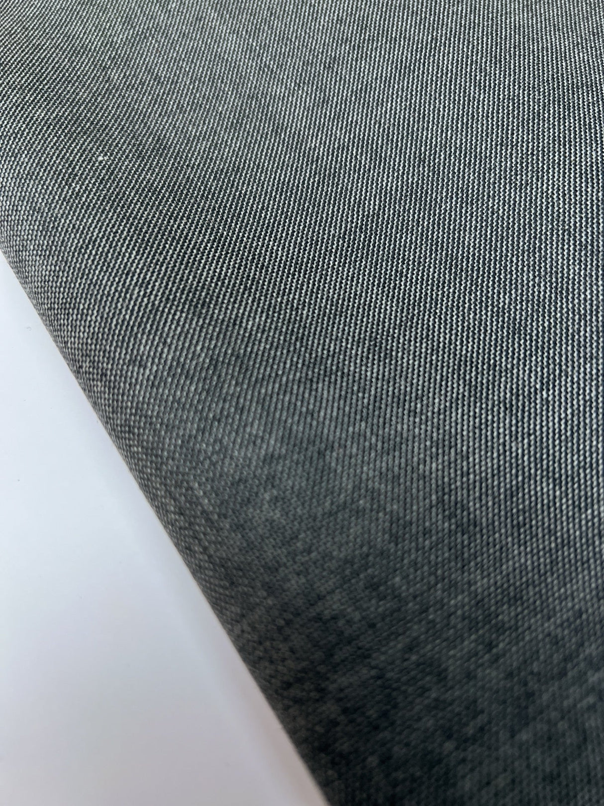 Virgin Wool Twill Gray Blue