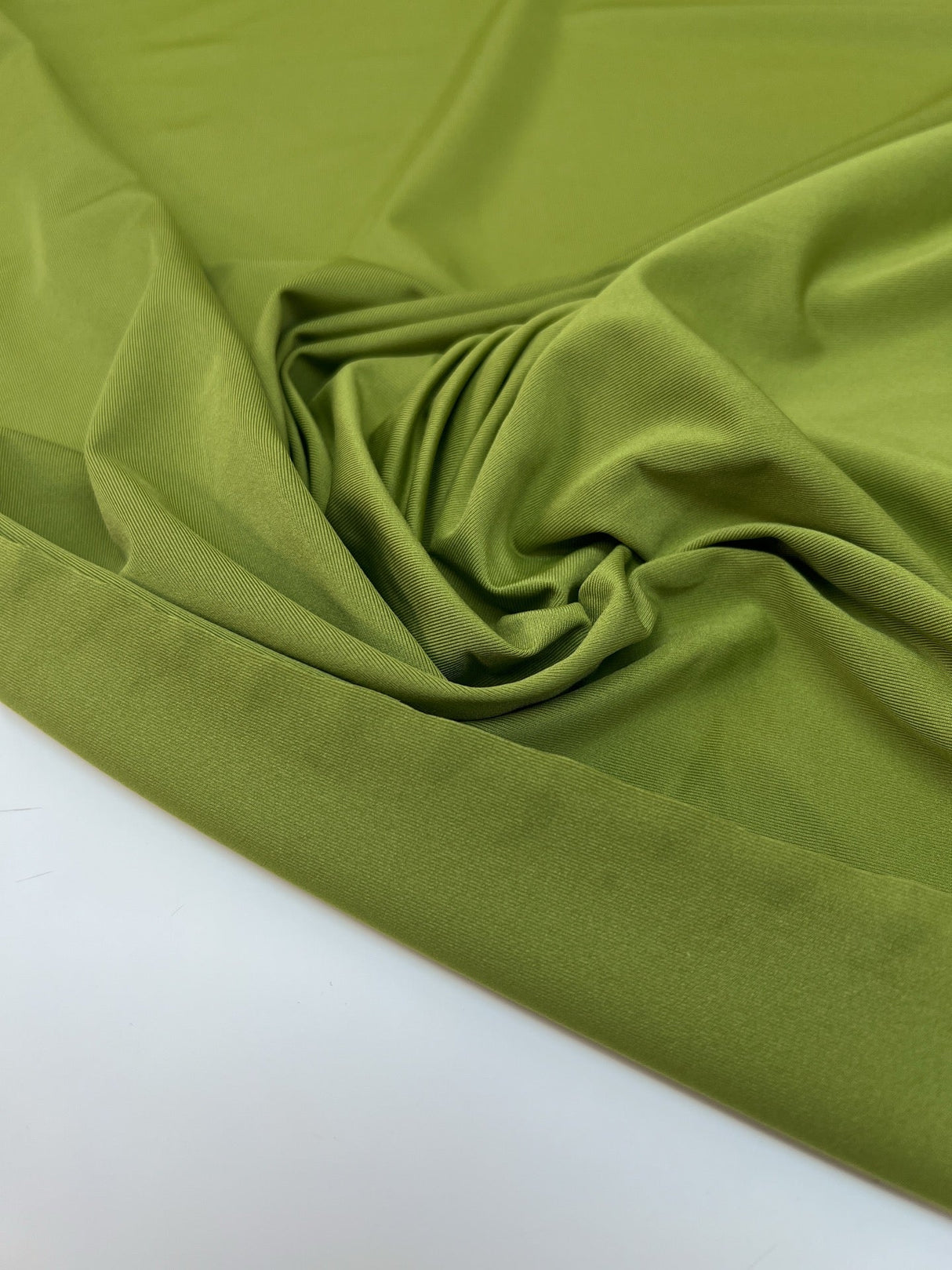 Green Stretch Knitted Fabric