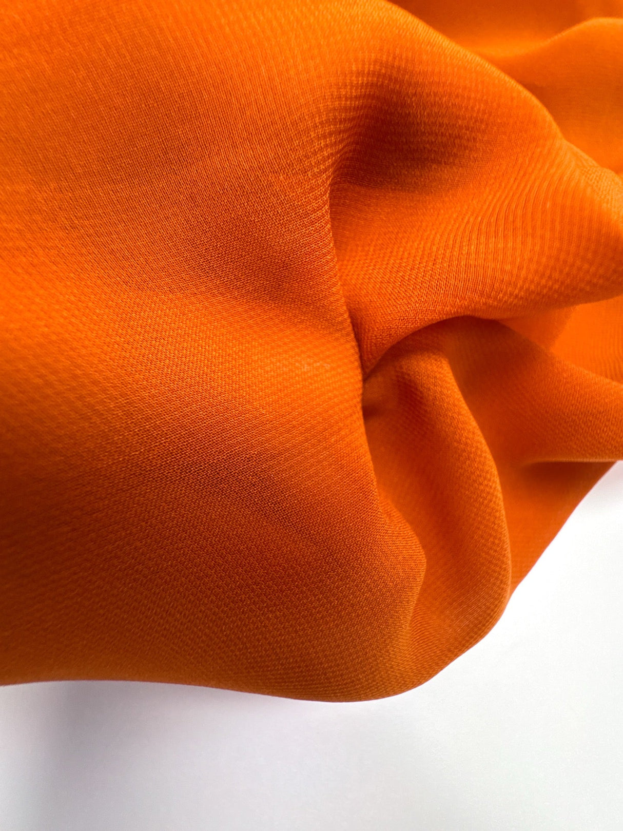 Orange Polyester Chiffon