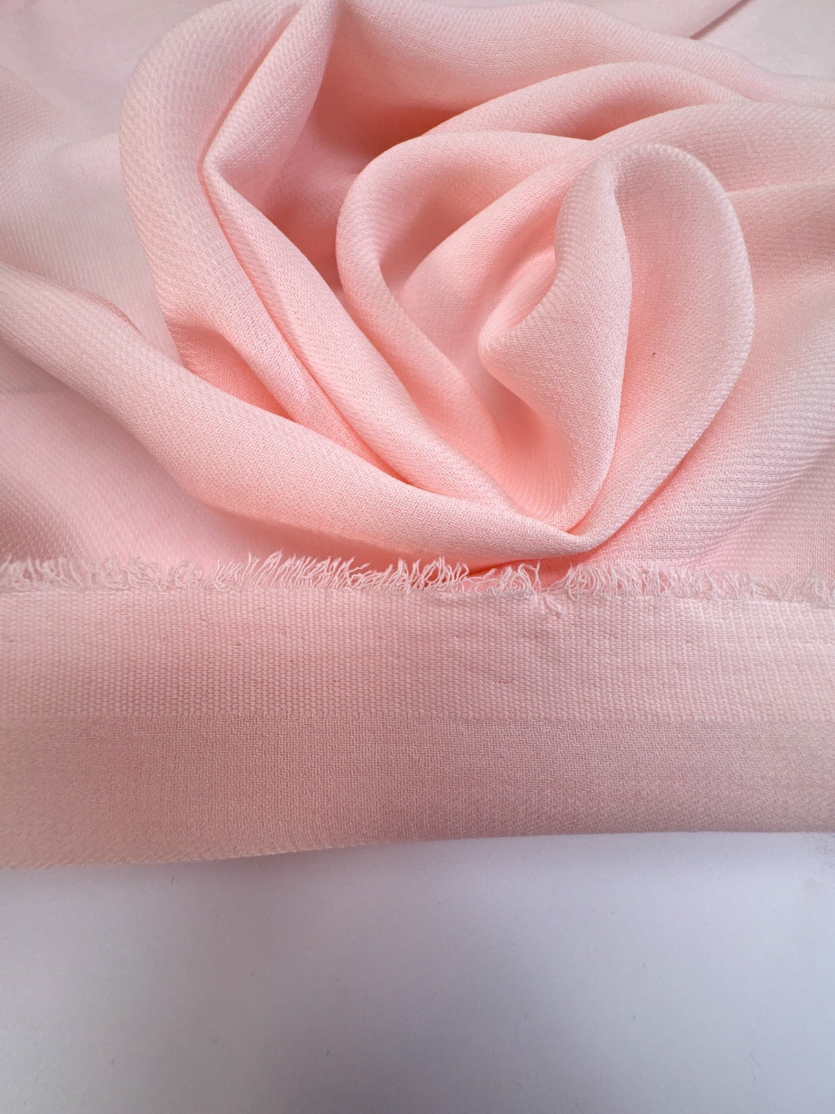 Pink Polyester Crepe