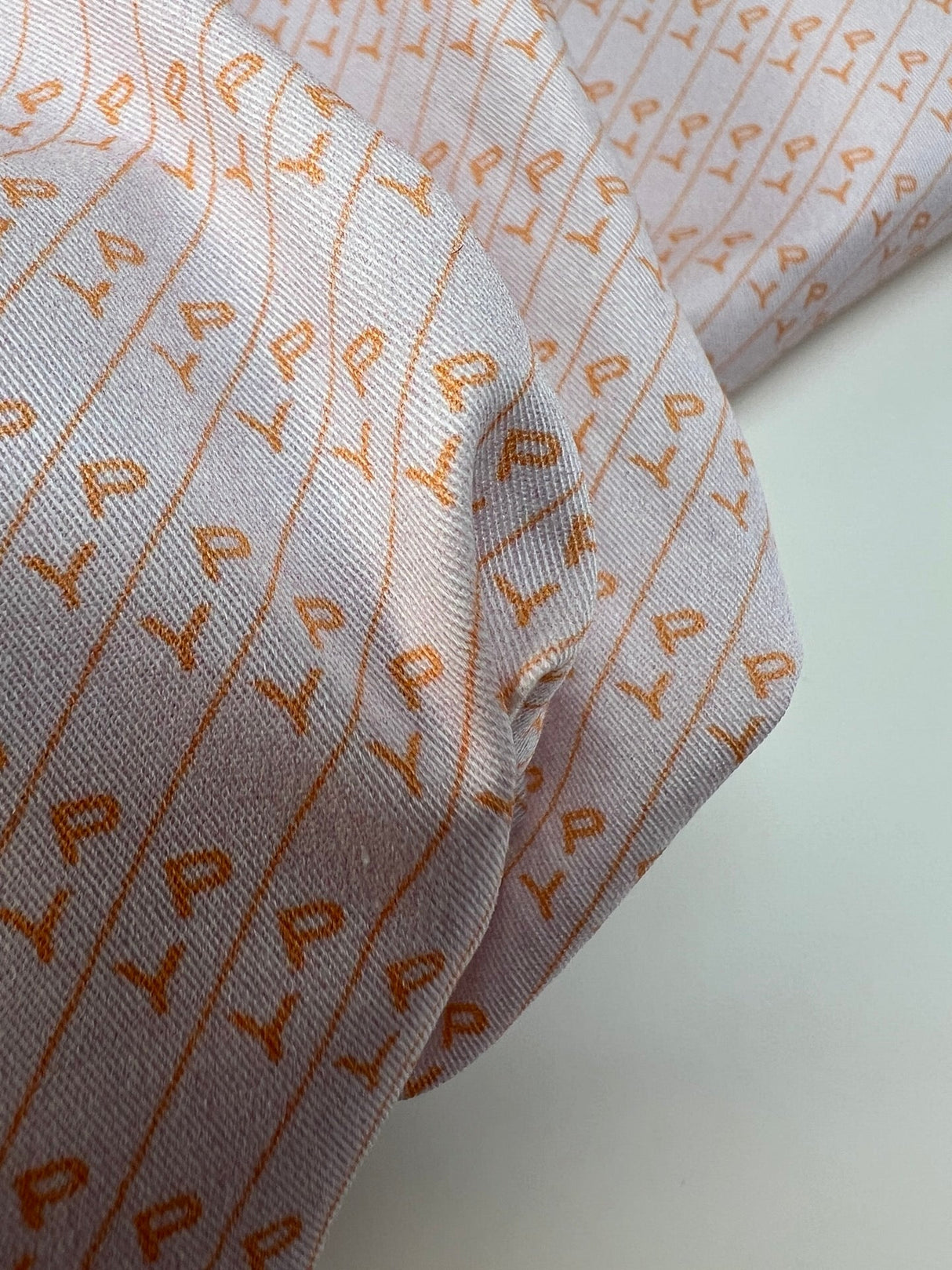 Printed White Cotton Twill