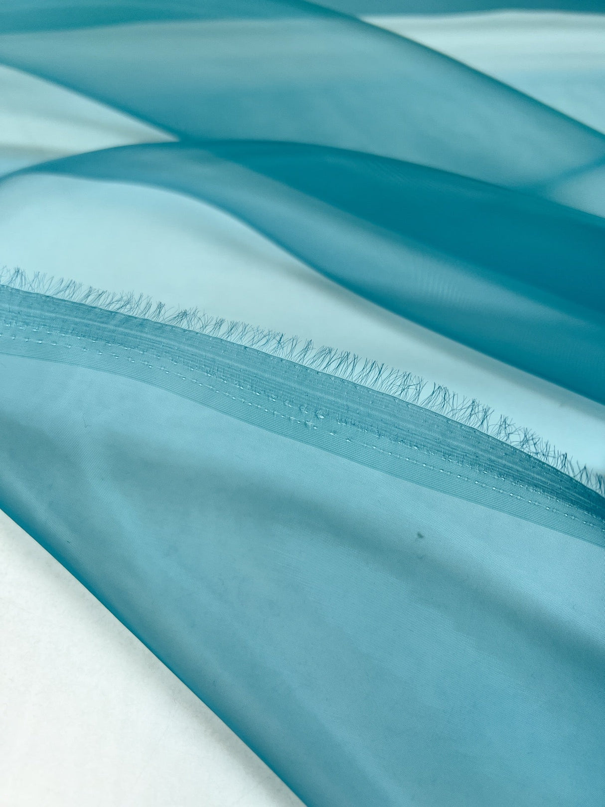 Blue Polyamid Organza