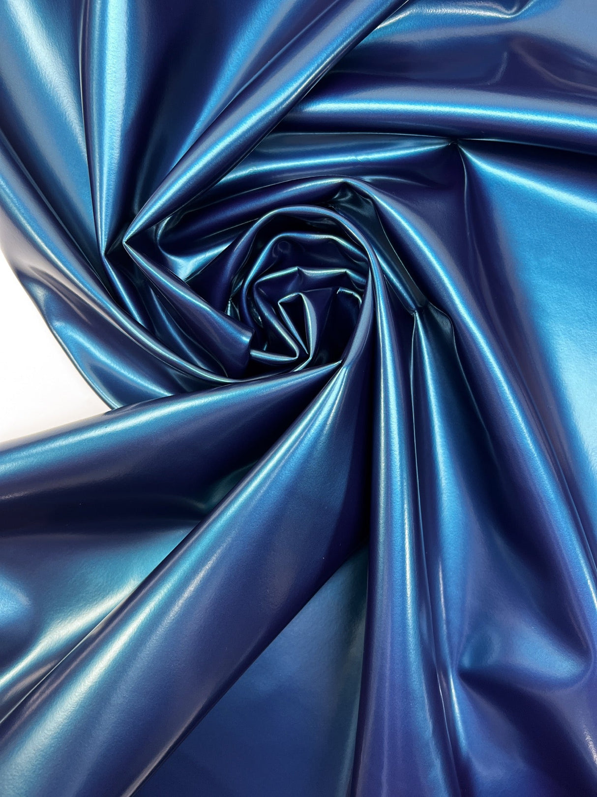 Polyester Elastane Changeant Knit Blue Shades