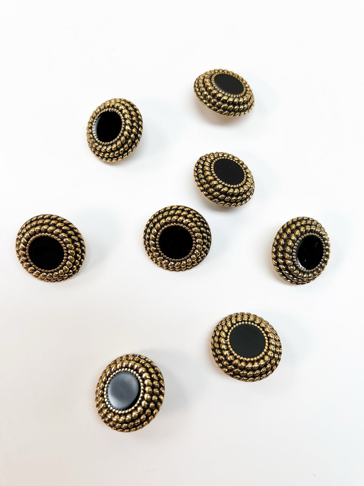 Italian Golden Black Metal Sewing Notions