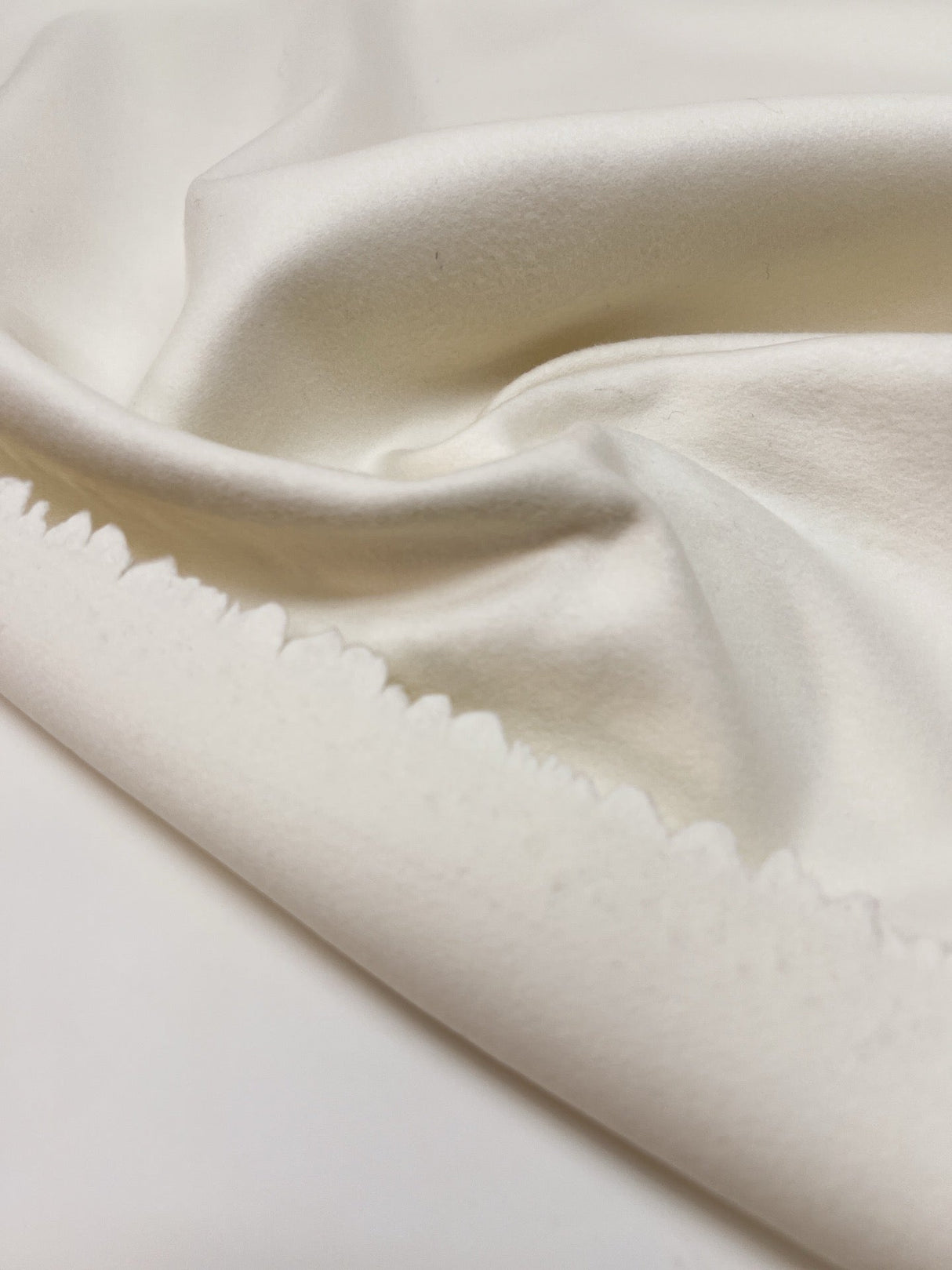 Virgin Wool Tweed White Shade