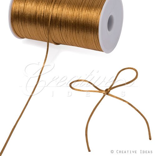 2Mm Rat-Tail (Chinese Knot) - 200 Yards (Antique Gold)