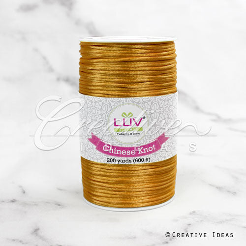 2Mm Rat-Tail (Chinese Knot) - 200 Yards (Antique Gold)