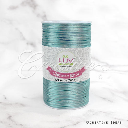 2Mm Rat-Tail (Chinese Knot) - 200 Yards (Aqua)