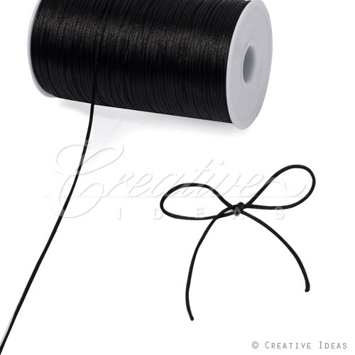 2Mm Rat-Tail (Chinese Knot) - 200 Yards (Black)