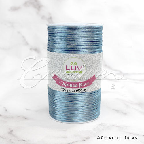 2Mm Rat-Tail (Chinese Knot) - 200 Yards (Blue Mist)
