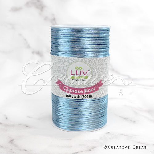2Mm Rat-Tail (Chinese Knot) - 200 Yards (Light Blue)