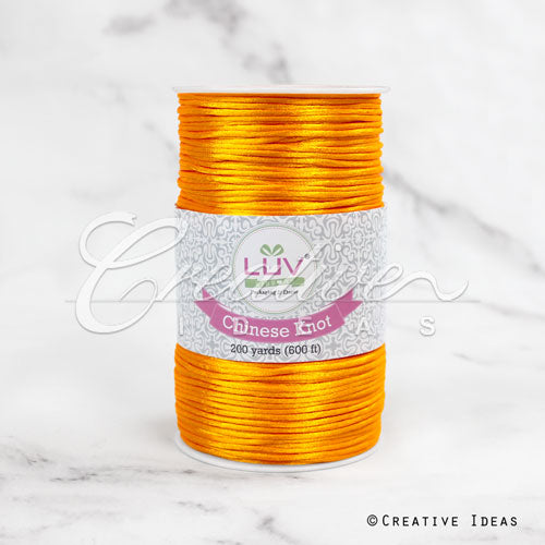 2Mm Rat-Tail (Chinese Knot) - 200 Yards (Light Gold)