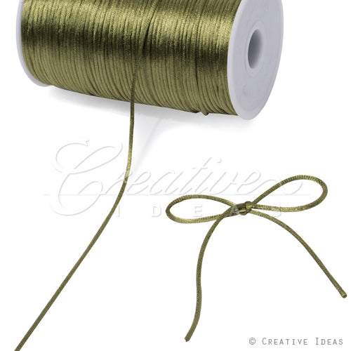 2Mm Rat-Tail (Chinese Knot) - 200 Yards (Moss Green)