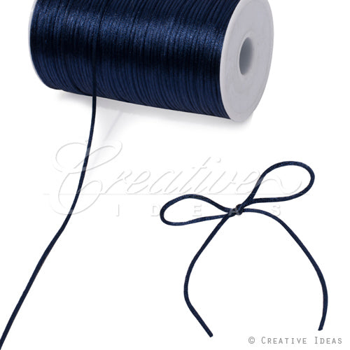 2Mm Rat-Tail (Chinese Knot) - 200 Yards (Navy Blue)
