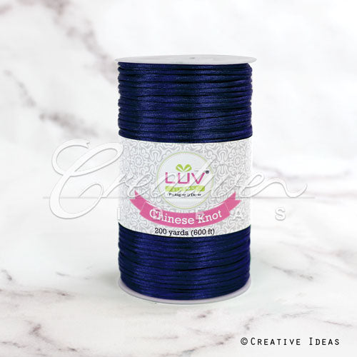2Mm Rat-Tail (Chinese Knot) - 200 Yards (Navy Blue)